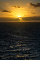 sunset over the sea in Callibian