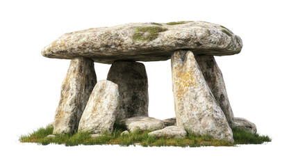 Ancient Neolithic dolmen Transparent background, PNG