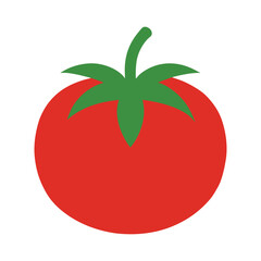 Tomato Silhouette Vector, Fresh Vegetable Clipart