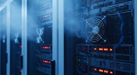 High-Performance Data Center Server Room Cooling System with Powerful Fans