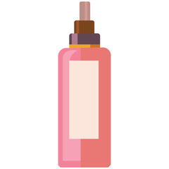 pink cosmetic bottle