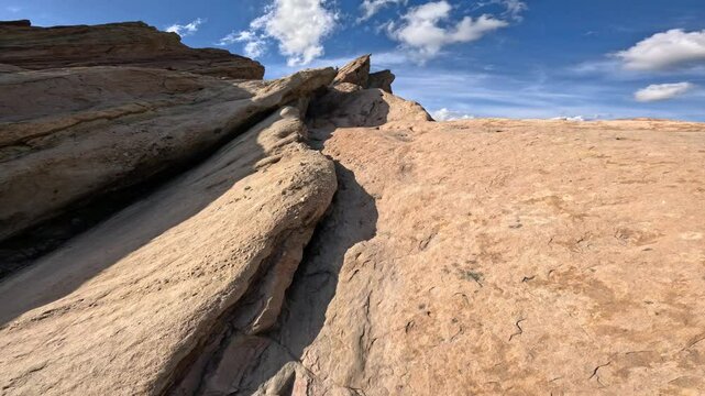 POV Hiking Up Vasquez Rocks