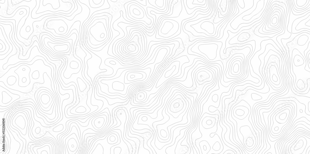 Poster minimal lines topographic contour lines grid map seamless pattern. geographic mountain relief. abstr