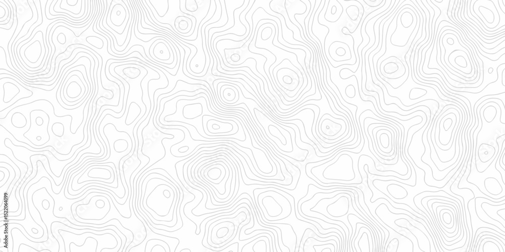 Poster minimal lines topographic contour lines grid map seamless pattern. geographic mountain relief. abstr