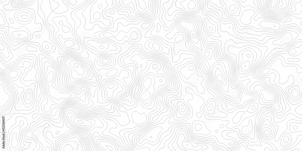 Poster minimal lines topographic contour lines grid map seamless pattern. geographic mountain relief. abstr