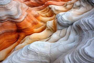 Aerial view of sand dunes merging into rocky terrain, creating contrasting textures under soft desert light