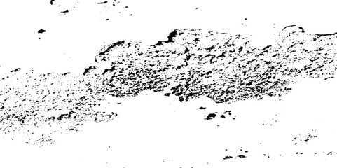 Distress urban overlay spotted concrete grain surface grainy noise rust wall grunge black splatter and white background. damaged chalk crack rough ink wall texture.	