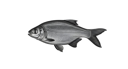 Naklejka premium Illustration of a Fish