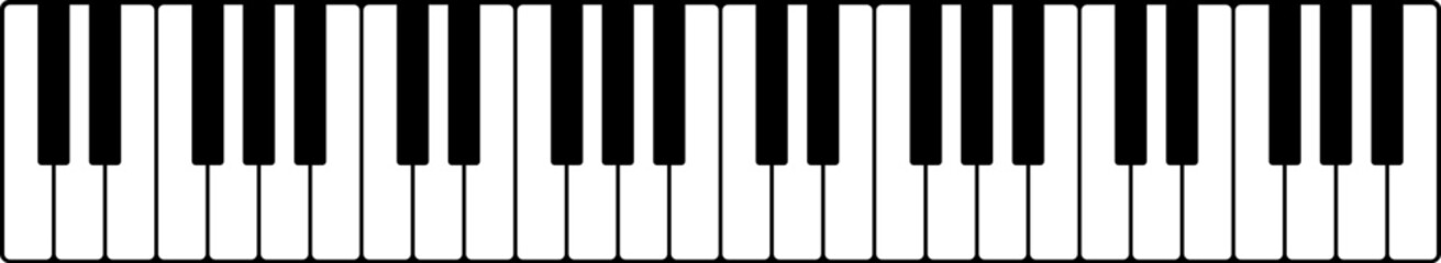 Naklejka premium 피아노 건반