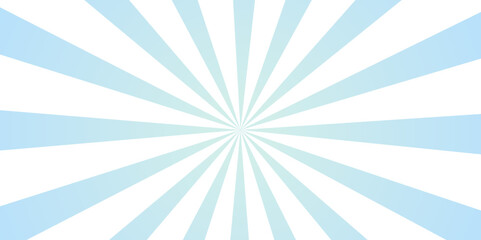 Light blue white Sunburst background. Stylish illustration modern trend colors. template summer concept. PaleTurquoise Sunburst for the background. abstract graphic texture speed lines motion vector.	