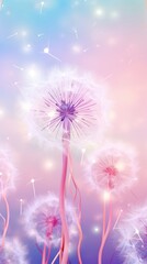 Dandelion field outdoors flower nature.