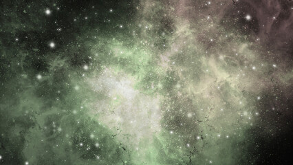 Galaxy Background with Stars and Nebula in Deep Space
