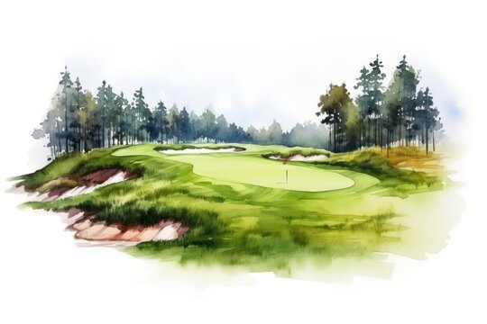 Golf outdoors nature sports.