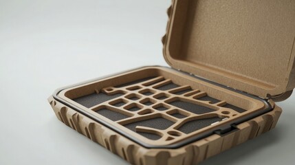 Eco-packaging for electronics using compostable cushioning, recycled enclosures, smart-size logistics, and non-toxic materials for environmentally responsible tech shipping