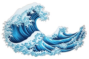 Ocean wave pattern blue sea.