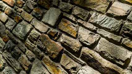 Steinwand in der Stadt Mainz