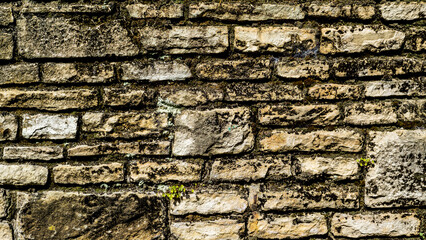 Steinwand in der Stadt Mainz