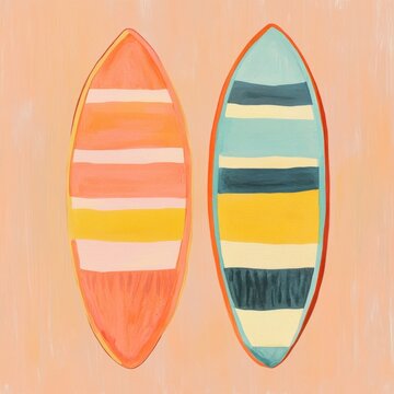 Summer sirf board clipart illustration surfboard recreation.