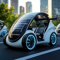 Electric-Powered Renewable Energy Vehicles - Using electric vehicles powered by renewable energy for sustainable transportation solutions.