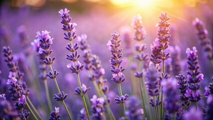 Obraz premium beautiful close-up of lavender flowers with intricate details, detailed flowers , nature, detailed flowers , nature