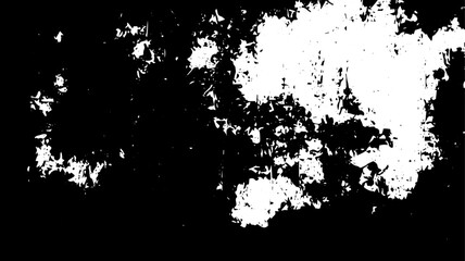 Burnt Grunge Texture Border, Black and White Distressed Overlay for Horror or Decay Effects