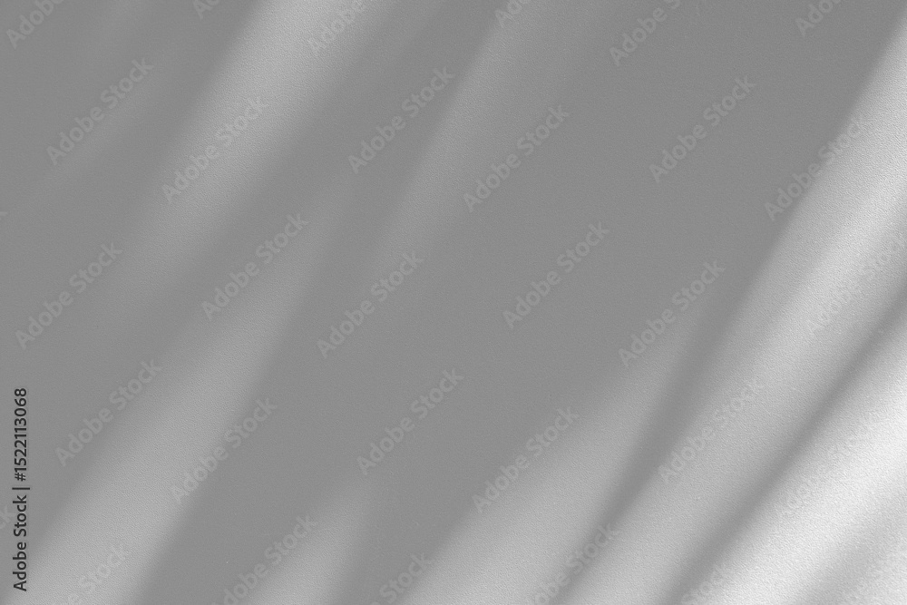 Poster Wall interior background, studio and backdrops show products.with shadow from window color white and grey. background for text insertion and presentation product	
