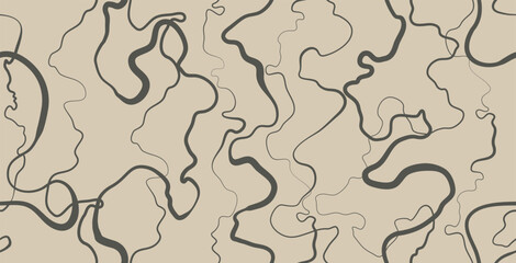 Seamless abstract curve pattern shapes.
