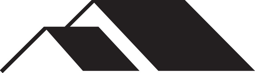 Vector illustration of a house roof used for commercial advertising