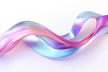 Naklejka premium Ribbon iridescent backgrounds accessories futuristic.