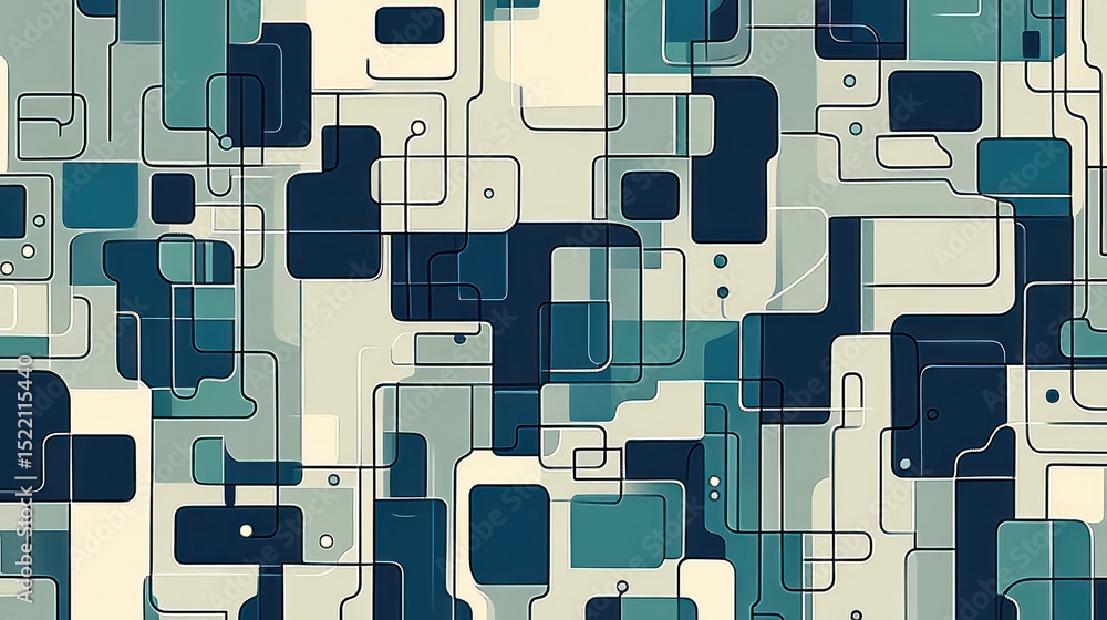 Poster abstract geometric shapes pattern background design
