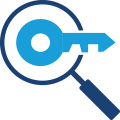Vector illustrations used for keywords and secret symbols