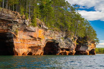 Close-Up View of Meyers Beach Sea Caves