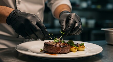 Gourmet Steak Preparation: A Chef's Precision in Culinary Excellence