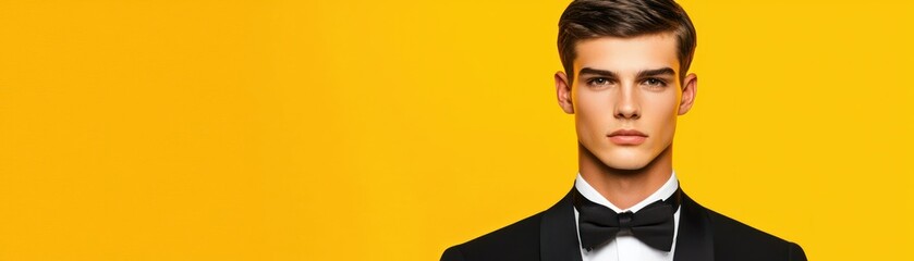 A handsome man in formal attire posing for the camera