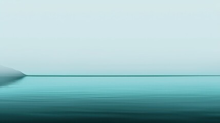 A tranquil seascape of water reflecting the light above