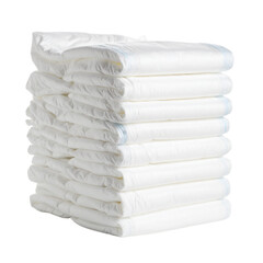  Baby diapers isolated on white background