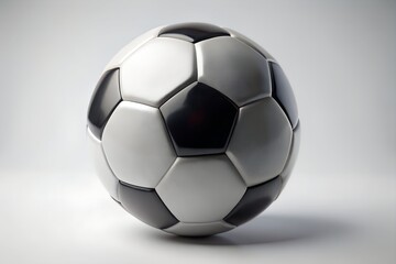 Fototapeta premium soccer ball on white background