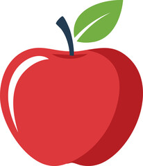 red apple vector illustration