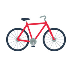 Bicycle vector art, flat design vector illustration, bicycle clip art, clip art bicycle, bike clip art, clip art for bike, isolated on white background
