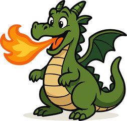 green dragon vector