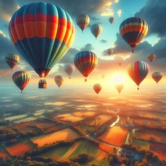 Obraz premium Hot Air bird s e