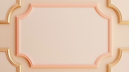 Simple card design with elegant borders