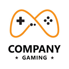 Gamepad logo vector joystick game illustration videogame best company icon © designer_hubs