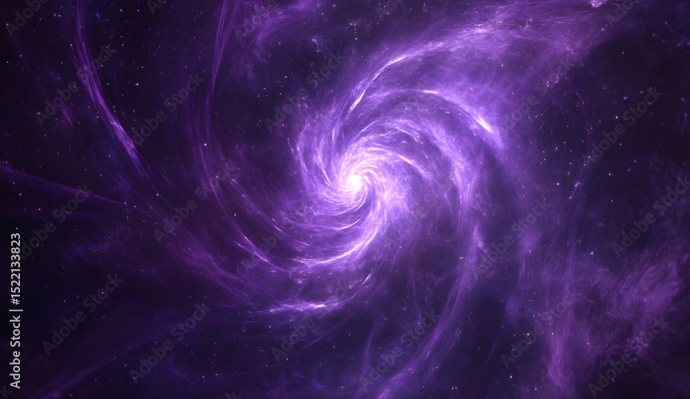 Fototapete a purple background with swirling lines and dots, representing the complex nature of artificial inte