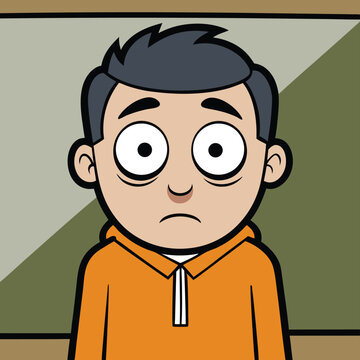 a look of paranoid suspicion and fear