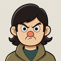 flared nostrils a subtle hint of simmering rage