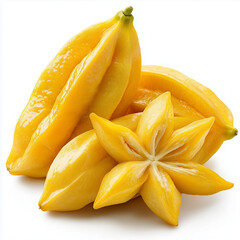 star fruit isolated on white background