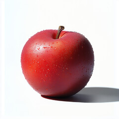 red apple isolated on white background