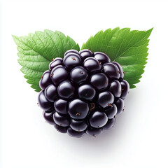 blackberry isolated on white