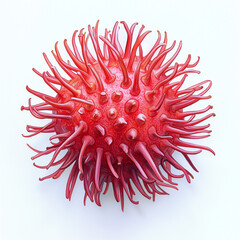 rambutan  isolated on white background